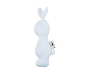 Nattou PURE Hochet Lapin 100% coton, 21 × 9 × 5.5 cm, Bleu, 998321