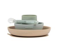 Coffret de repas silicone 4 pièces BEIGE Nattou