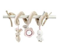 Nattou Spirale de jeu, avec hochet, couineur et autres activités, 100% polyester, fanfan, beige