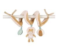 Nattou Spirale en Polyester, Lion, Avec Hochet, Couineur et autres activités, Env. 27 cm, Flo, Oli & Ernest, Ernest Marron