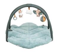 Nattou Tapis d'Éveil avec Arche de Jeu, En Polyester, Girafe et Éléphant, Environ 80 x 90 cm, Luna et Axel, Vert/Beige