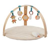 Nattou Tapis d'éveil Mila, Zoë et Lana – arche en bois, activités, 80 cm, beige