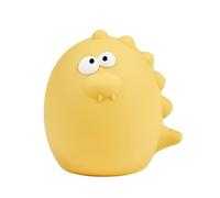 Nattou Veilleuse LED Dino - veilleuse de nuit en silicone - 2 réglages de couleur et niveaux de luminosité - sans BPA - 12 cm - silicone - jaune