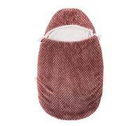 Nattou Wattierter Fußsack, Für Babyschale, Kindersitz und Kinderwagen, 70 x 44 x 5 cm, Lapidou, Aubergine/Weiß