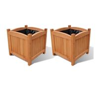 NATU}7440BON - Jardinière Extérieur -Excellent Ensemble de 2 lits surélevés - Bac à fleurs plantes Lit surélevé pliable de jardin Li