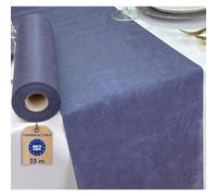NATUARTE, Chemin de Table Bleu Marine, Rouleau de Feutre de 25 mètres x 30 centimètres, Décoration de Table, Tissu Décoration Mariage, Baptêmes, Communions, Anniversaires, Couleur Bleu Marine
