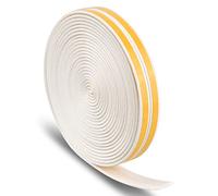 NATUCE 12M Bande de Joint Auto-Adhésif, 9mm*2mm Joint Fenêtre Isolation, Joint d'étanchéité, Joint en Mousse Caoutchouc pour Fenêtre Porte Coulissante Isolation Coupe-Froid (Blanc)