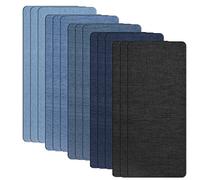 NATUCE 15 Pièces Patchs Thermocollants, Grand Patchs Kit 28×12.5cm, Denim Patch en Tissu, Patchs de Vêtement, Patch de Réparation, Patch Thermocollants pour Jeans Vêtements Veste Sac