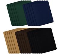 NATUCE 20 Pcs Carré Patchs Thermocollants,Denim Patch Bleu en Tissu,5 Couleurs Patchs Thermocollant Denim Décoration Réparation,Patchs en Denim pour VêTements, Chapeaux, Sacs à Dos, Jeans