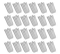 Natuce 24PCS Crochet de Rideau, Quatre Fourche Crochet Accessoires de Rideau, Crochets Griffes de Rideau en Acier Inoxydable, Traitement de fenêtre 4 Prongs Pinch Pleat Drapes Crochets de Rideaux