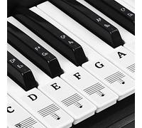 Natuce Autocollants de Piano, pour 37/49/54/61/88 touches de piano, Autocollants de Clavier de Piano, Clavier électronique de Piano Pour Adulte Enfants Débutants Apprentissage du Piano (Noir et blanc)