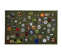 Natuce Patch Organisateur, Panneau d'affichage tactique militaire, Panneau de Brassage Crochet et Boucle, Panneau d'affichage de patch tactique pour Armée/Combat/Militaire Emblèmes de moral, 108x70cm