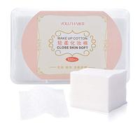 NATUCE Tampons de Coton, 1000 PCS Tampons de Coton Non-Pelucheux,Tampons de Maquillage en Coton Doux, Coton Démaquillant pour Cosmétiques, Retirer Maquillage du Visage et Vernis à Ongles