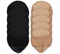 Natudeco 10 paires chaussettes avant-pied à moitié orteil topper empêcher le glissement de rembourrage élastique haletant