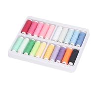 Natudeco 20 Colors Handy Polyester Sewing Threads Sewing Thread Kit DIY Sewing Thread for Sewing Machine Clothes Attaching Buttons Repair DIY Craft (20 Colors Colored Set)