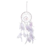 Natudeco Attrape-rêves, Attrape-rêves avec lumières LED Fait à la Main Attrape-rêves Attrape-rêves avec Cheval Violet Plume Attrape-rêves décoration Murale pour la Maison