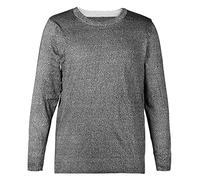 Natudeco Chemise Résistante Aux Coupures, Vêtements Anti-coupures, Niveau 5, Pull De Protection, Col Rond, Manches Longues, Chemise De Sécurité Au Travail pour la Fabrication Industrielle(L)