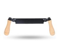 Natudeco Couteau à tirage droit Lame en acier au tungstène Couteau à tirage en bois HRC 30 Dureté Couteau à raser Couteau à écorce Couteau à tirer portable avec manche en bois(10 pouces)