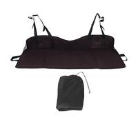 Natudeco Foldable Car Back Seat Extender Support Dog Hammock Car Rear Seat Mattress Extension Plate Portable Mattress for Cars SUVs Truck Sleeping Dog (Black)