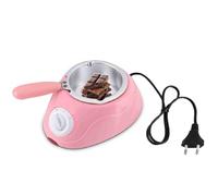 Natudeco Fondue au Chocolat électrique Mini set à fondue au chocolat tempéreuse pour Chocolat Ensemble De Moules à Faire Soi-même Pour la Boutique (Rose)