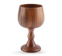 Natudeco Gobelet à Vin Rouge En Bois Coupe à Vin En Bois Vintage Saint Graal Coupe Calice Gobelet En Bois Massif Coupes à vin en bois Verres à vin en bois Pour la Fête à la Maison