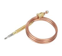 Natudeco Kit de thermocouple de cuisinière à gaz sonde de détection de température avec Accessoires d'équipement de Protection de réchauffeur d'écrou pour Un Usage Domestique Domestique(600mm)