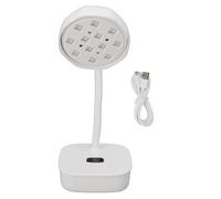 Natudeco Lampe à ongles LED pour ongles en gel, rechargeable, séchage rapide, portable, sans fil, col de cygne, mini lampe pour salon, voyage, maison