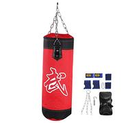 Natudeco Lot de 8 Sacs de Sable remplissables à Poids réglables, vides, pour Boxe, MMA, entraînement, Crochet, karaté, de Frappe (60 cm)