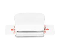Natudeco Manual Binding Mini Metal 6 Hole Linding Lettre Taille A4 A5 B5 Book Cinch Binding Machine pour Home Office (Blanc)