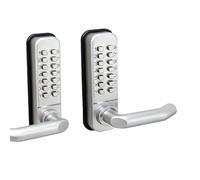 Natudeco Serrure à combinaison mécanique Serrure de Porte Mécanique sans Clé Verrou à Code Poignée Double Face Serrure à Combinaison clôture en fer forgé serrure de porte pour maison hôtel bureau