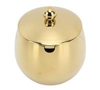 Natudeco Sucrier Avec Couvercle Grand Pot à épices Bol Doré Avec Couvercle Pot à Sucre En Acier Inoxydable Rangement Boîte de rangement pour sucre Pour Sucre Sel Bonbons Café Crémier édulcorant(Or)