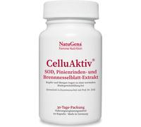NatuGena CelluAktiv | 60 gélules | avec SOD et des extraits de guarana, d'écorce de pin & d'ortie | végétalien