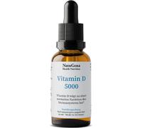NatuGena Vitamine D 5000 | 50 ml | hautement dosé avec 5000 UI de vitamine D3 par goutte | dans de l'huile de noix de coco MCT | végétarien