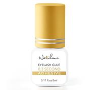 Natuhana Colle Extension Cils,0.3s Rapide Instantané Tenue 6-8 Semaines,5ml Étanche Extra Fort Adhésif,Noir