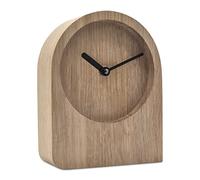 Natuhr Horloge de table en bois de chêne - Dome - Bois massif épuré et moderne