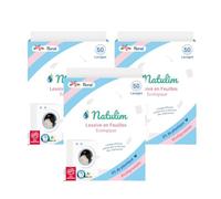 Natulim - Feuilles Lessive 150 Lavages - Sans produits chimiques - Convient aux peaux sensibles - Zéro Déchet et Sans Plastiques - Se dissout même à basse témpérature - Scenteur Floral - Lot de 3