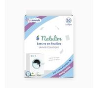 Natulim - Feuilles Lessive 50 Lavages - Sans produits chimiques - Convient aux peaux sensibles - Zéro Déchet et Sans Plastiques - Se dissout même à basse température - Parfum Lavande