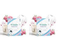 Natulim - Feuilles Lessive 50 Lavages - Sans produits chimiques - Convient aux peaux sensibles - Zéro Déchet et Sans Plastiques - Se dissout même à basse température - Parfum Floral (Lot de 2)