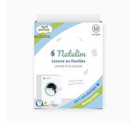 Natulim - Feuilles Lessive 50 Lavages - Sans produits chimiques - Convient aux peaux sensibles - Zéro Déchet et Sans Plastiques - Se dissout même à basse température - Sans Parfum