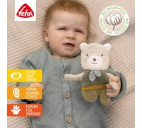 NATUR Bruissant Bear Activity Soft Toy for Grasping and Playing-Motor Skills Toys & Rustling Toys for Babies and Young Children from 0+ Months