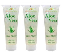 Natura Canaria Lot de 3 tubes de gel à l'aloe vera 100% 250 ml