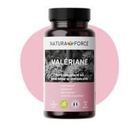 NATURA FORCE - Valériane 100% Biologique - Pur Extrait de Valériane Hautement titré en Acides Valéréniques - Facilite l’Endormissement - Fabriqué en France - 90 Gélules