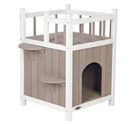 Maison avec balcon pour chat 45 x 65 x 45 cm pour l'extérieure ou l' intérieure - Trixie - TR-44093