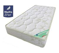 Natura Bamboo Matelas 140x190 Densité 35 Kg/m3 - Hauteur 21 Cm - Soutien Ferme - Orthopédique Nuits d'Or