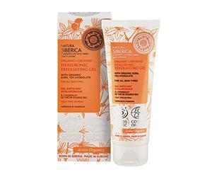 NATURA SIBERICA Gel Hialuronico Exfoliante 75 ml pour adultes, routine beauté quotidienne, format pratique
