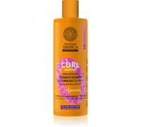 Natura Siberica Oblepikha Siberica après-shampoing lissant pour des cheveux disciplinés sans frisottis pour cheveux bouclés 400 ml