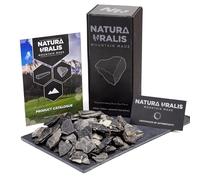 Natura Uralis Argile Noire d'Orenbourg | 500g D'argile Noire Naturelle, Gris Foncé À Noir - Croquant Étonnant, Texture Terreuse, Veloutée Et Ferme Satisfaisante, Sensation ASMR