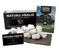 Natura Uralis Premium Belgorod Morceaux de Craie | 1000g de Morceaux de Craie Blanche - Croustillant Exceptionnel, Texture Terreuse, Veloutée et Ferme, Sensation ASMR