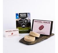 Natura Uralis Rondelles d'Argile | 2 Rondelles d'Argile, Du Blanc Cassé au Rose Pastel - Croustillant Etonnant, Terreux Satisfaisant, Texture Veloutée et Ferme, ASMR Sensation
