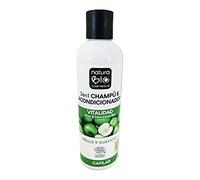 NaturaBIO Cosmetics - Shampooing et après-shampoing 2 en 1 avec pomme et aloe vera BIO, 250 ml